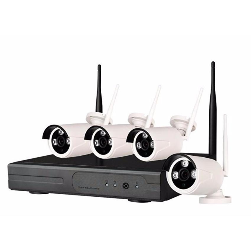 Bộ 4 camera wifi kèm đầu ghi KIWI VISION 960P tích hợp lưu trữ 45 ngày , bộ camera IP wifi