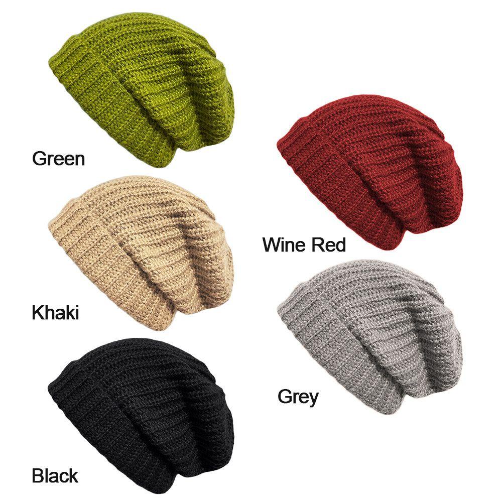 Mũ Beanie Dệt Kim 5 Màu Tùy Chọn Cho Nam Và Nữ
