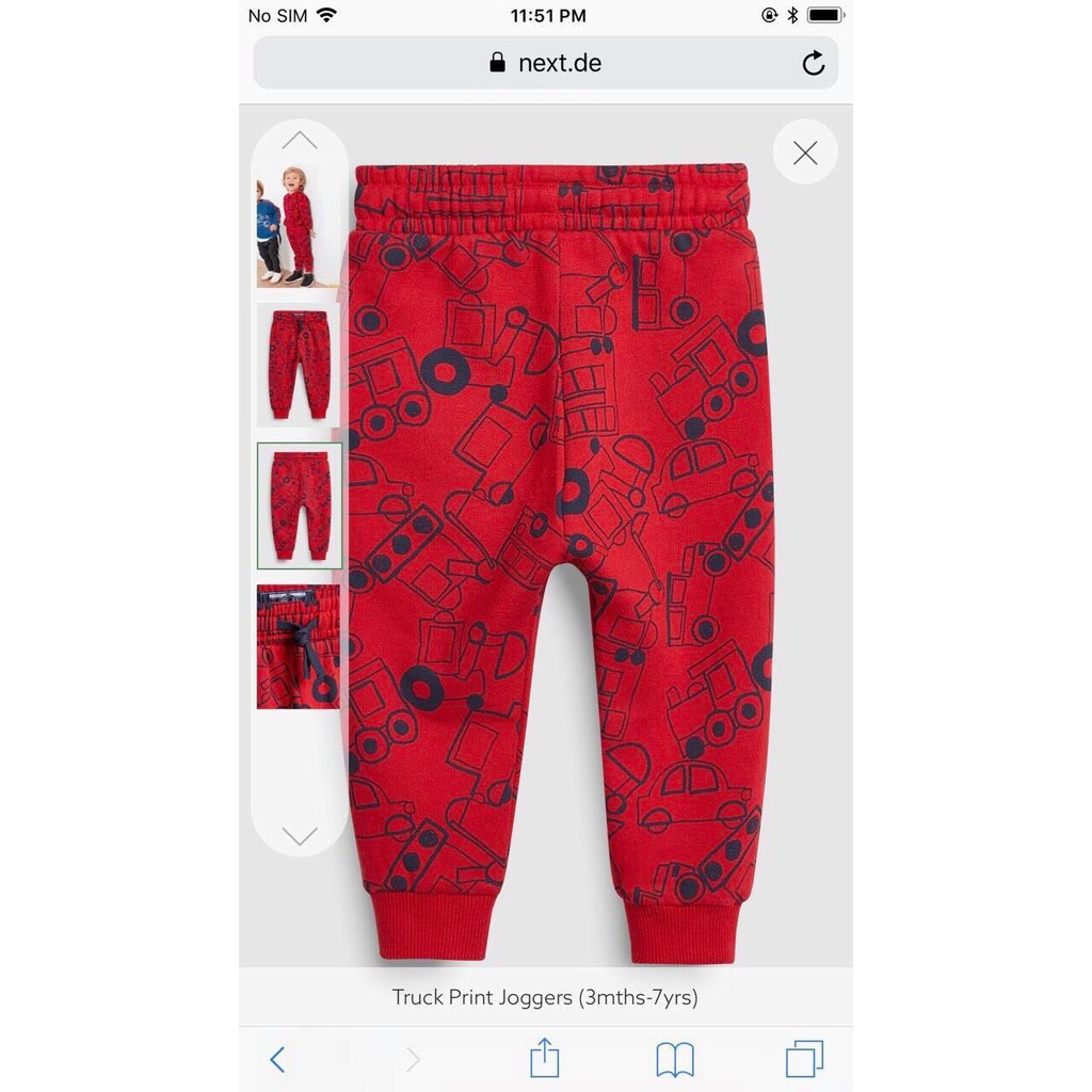 Bộ nỉ Next cho bé trai