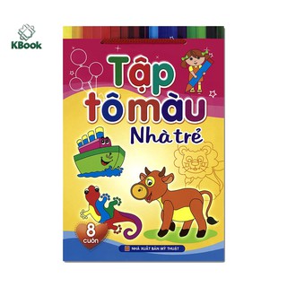 Sách - Tập tô màu nhà trẻ (túi 8 cuốn)