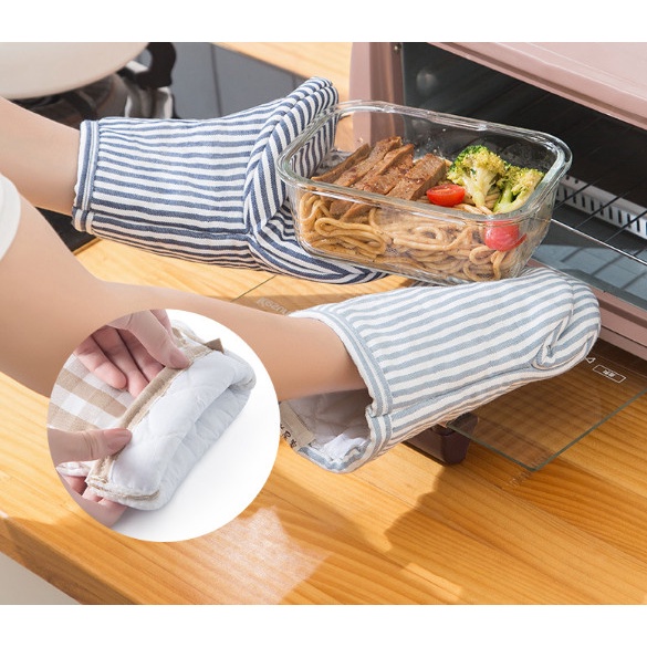 Găng tay cách nhiệt găng tay bông  găng tay nướng găng tay dày găng tay lò nướng-GĂNG TAY CÁCH NHIỆT