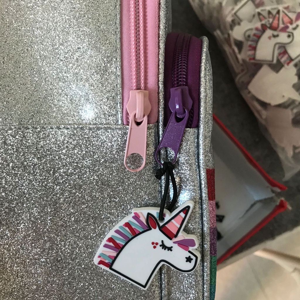 Balo cho bé ZARA kỳ lân kim tuyến, size nhỏ cho học sinh mẫu giáo, mầm non, tiểu học