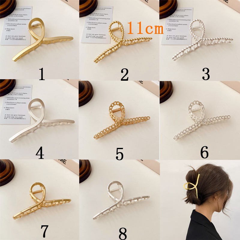 Kẹp Tóc Kim Loại Cỡ Lớn Thời Trang Dành Cho Nữ