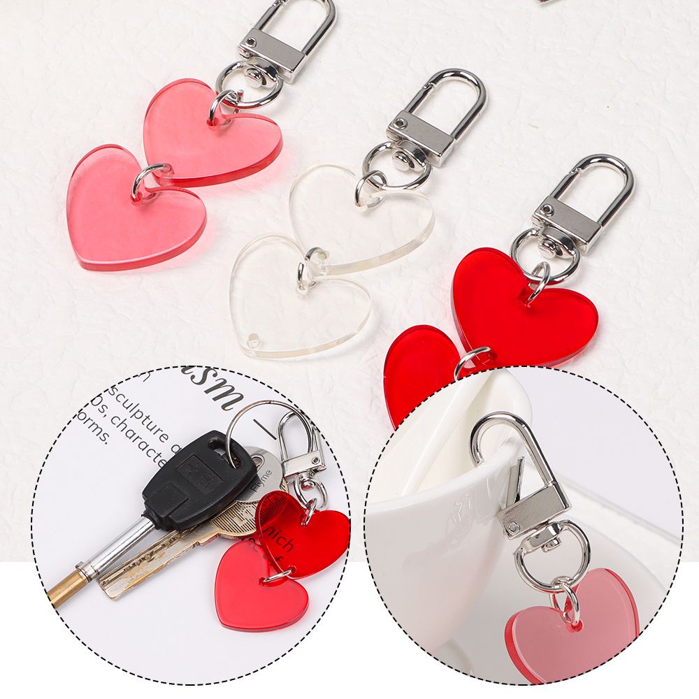 Móc Chìa Khóa Bằng Acrylic Trong Suốt Dễ Thương Bắt Mắt Sành Điệu