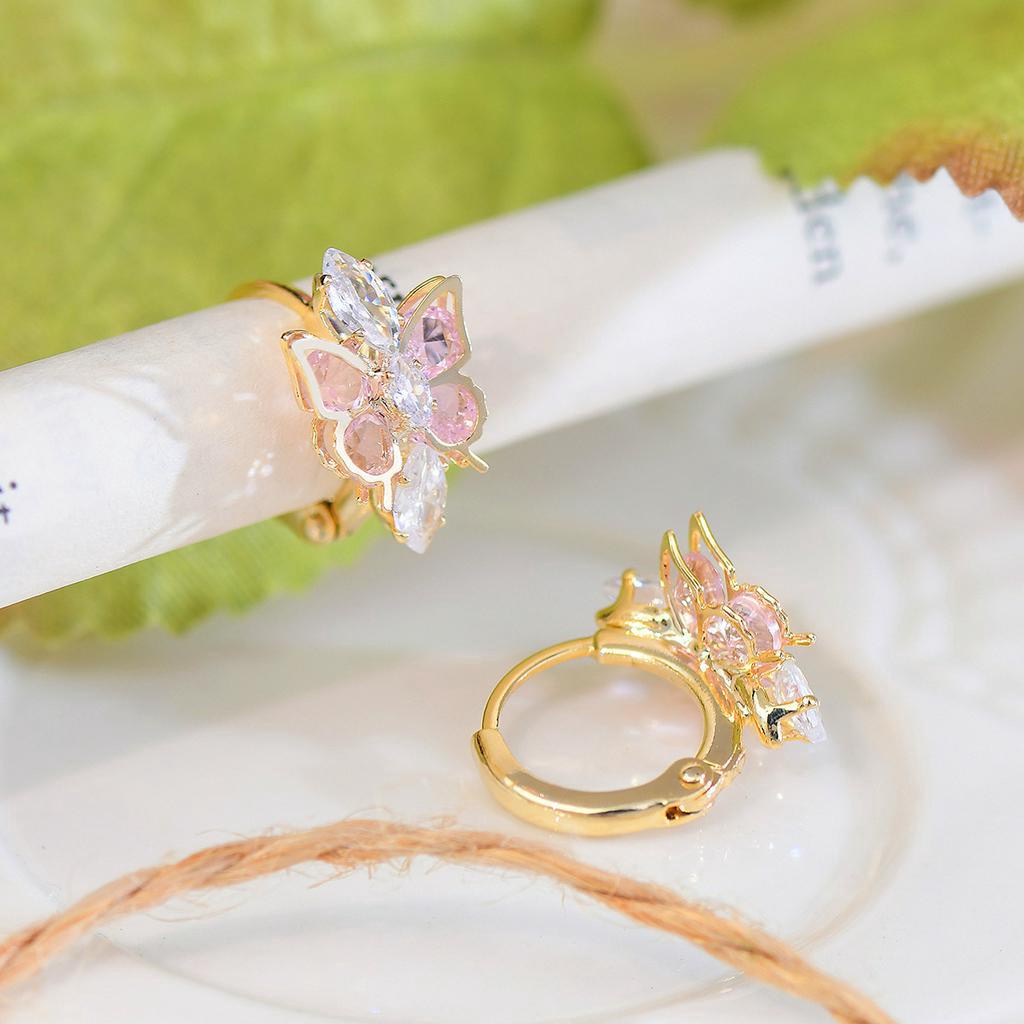 V.I.T House | Khoen tai S925 bướm đính đá