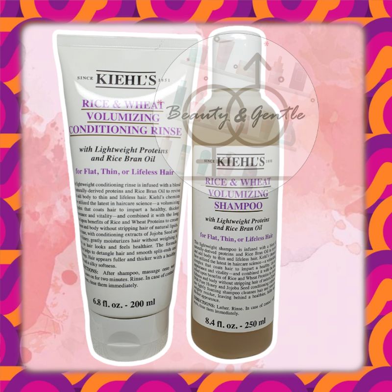 Dầu Gội Kiehls Chiết Xuất Gạo Và Lúa Mạch 200ml 250ml