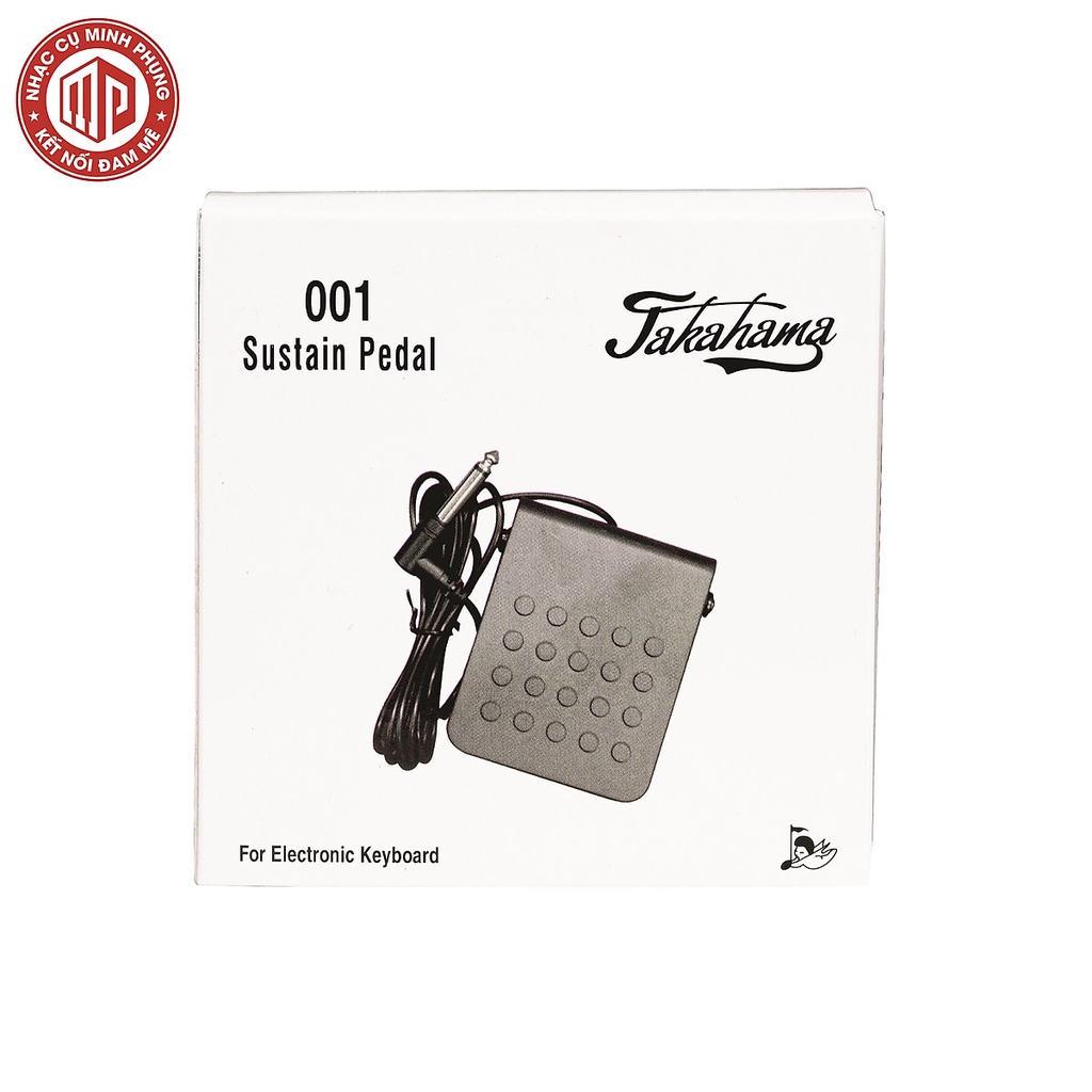Bàn đạp tạo tiếng vang/ Pedal Sustain - Takahama 001 - Đa năng, dành cho đàn Organ, Piano - Hàng chính hãng