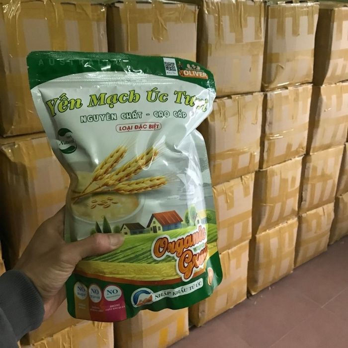 Yến mạch úc tươi ăn liền giảm cân cán vỡ gói 1kg tặng thêm thực đơn yến mạch - YMO