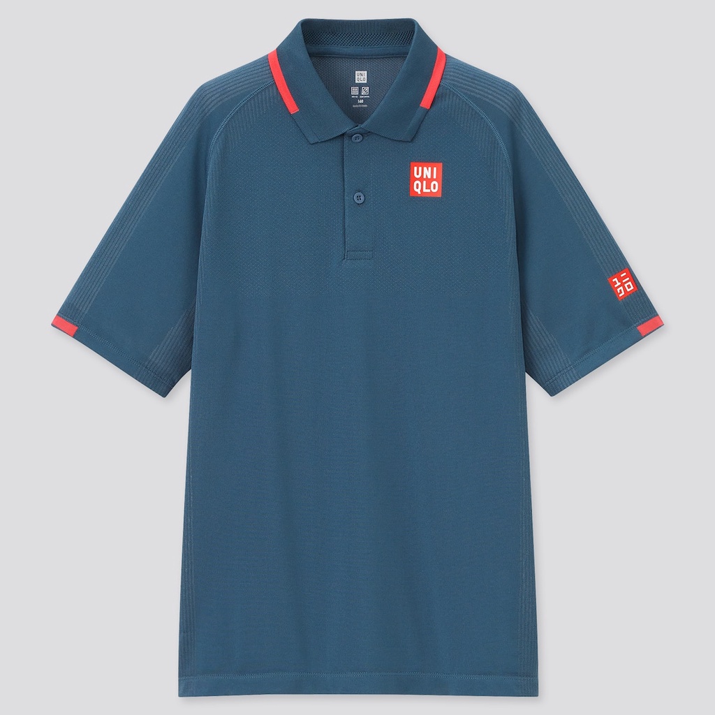 [Auth Uniqlo] Áo thể thao Tennis Uniqlo Roger Federer - Trẻ Em - Giải Pháp 2021