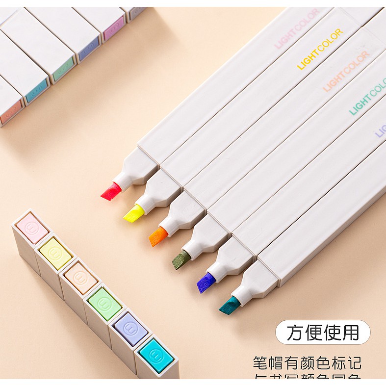 Bút Dạ Đánh Dấu 2 Đầu Cute - Set 6 Bút Highlight Nhiều Màu Pastel Xinh Đồ  Dùng Học Tập Giá Rẻ | Holcim - Kênh Xây Dựng Và Nội Thất