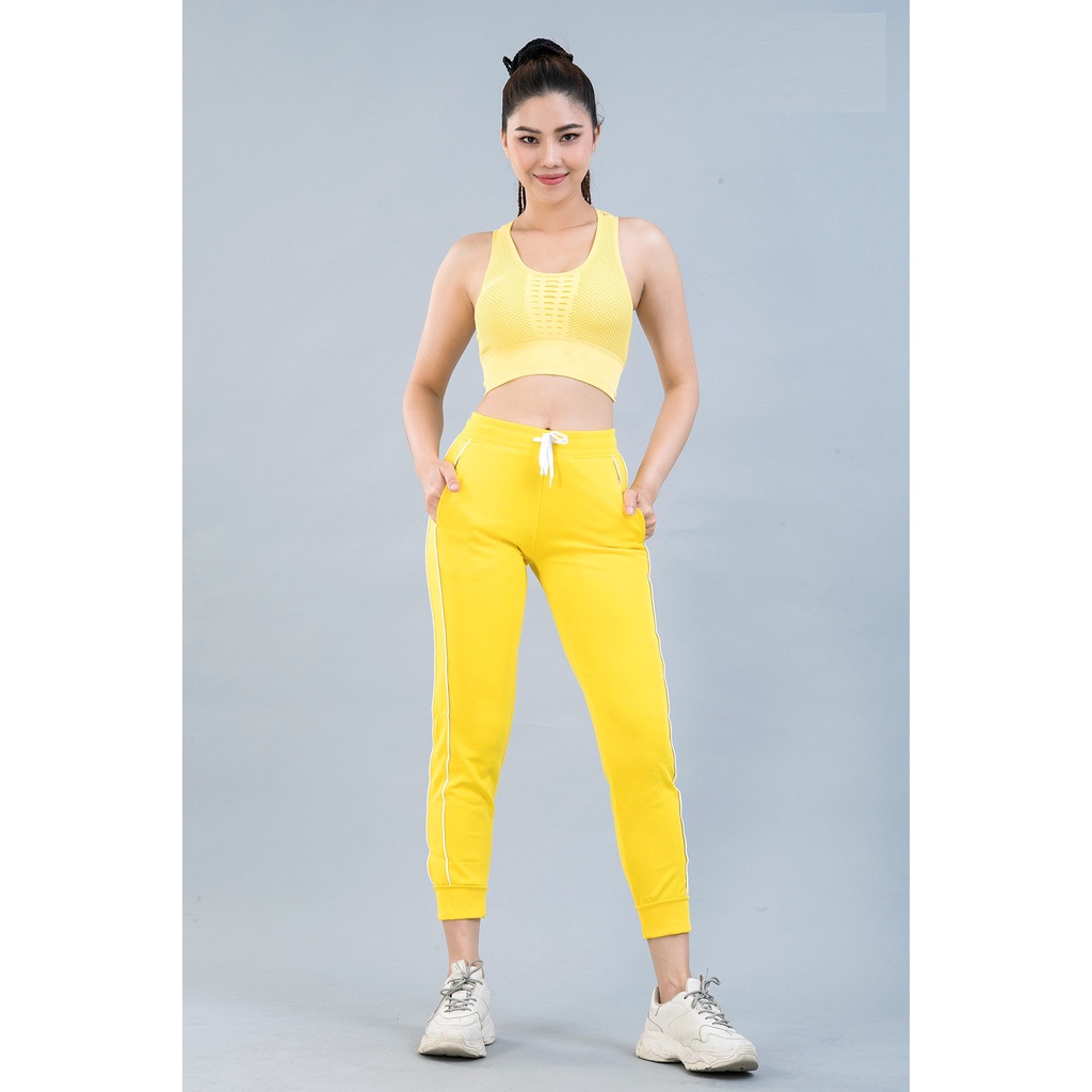 Quần Jogger Nữ Tập Gym Yoga, Co Giãn 4 Chiều, Vải Thoáng Mát, Không Giữ Ẩm ICADO SG11