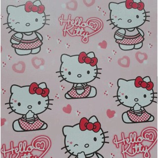 1 mét giấy dán tường hello kitty dễ thương - khổ 45cm co keo sẵn