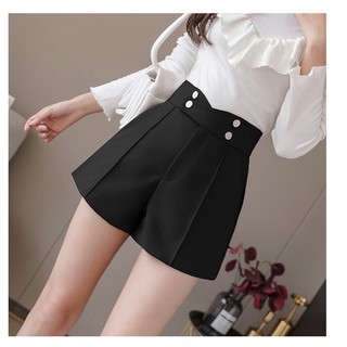 Quần Đùi Cạp Cao 4 Cúc Phong Cách Hàn Quốc