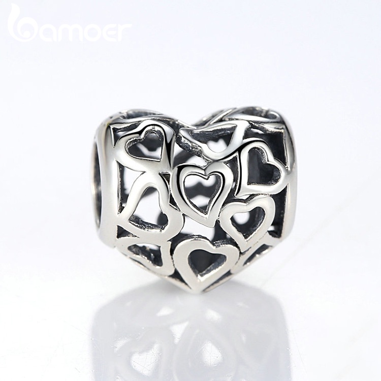 Charm trái tim Bamoer AIC017 phụ kiện cho vòng tay thời trang