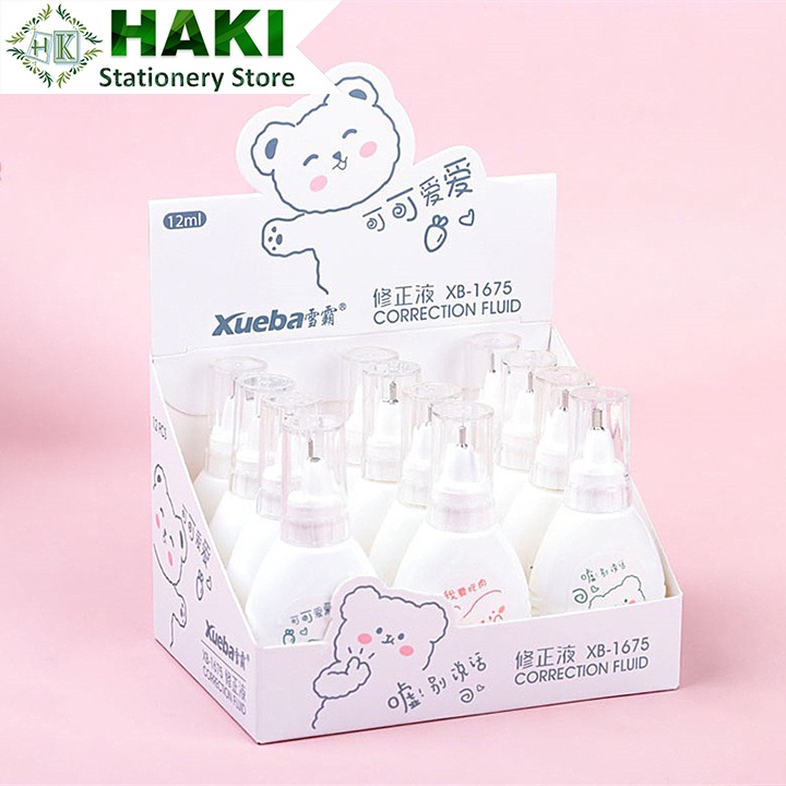 Bút xóa nước 12ml HAKI cute nhiều mẫu hoạt hình dễ thương B35