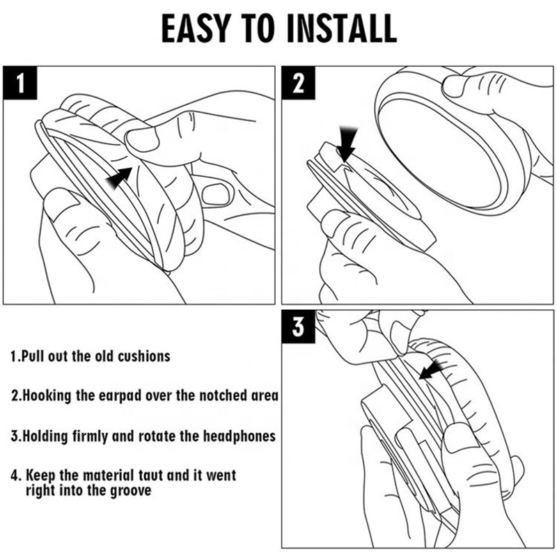 1 Cặp Mút Đệm Tai Nghe Chơi Game logitech g pro / g pro x