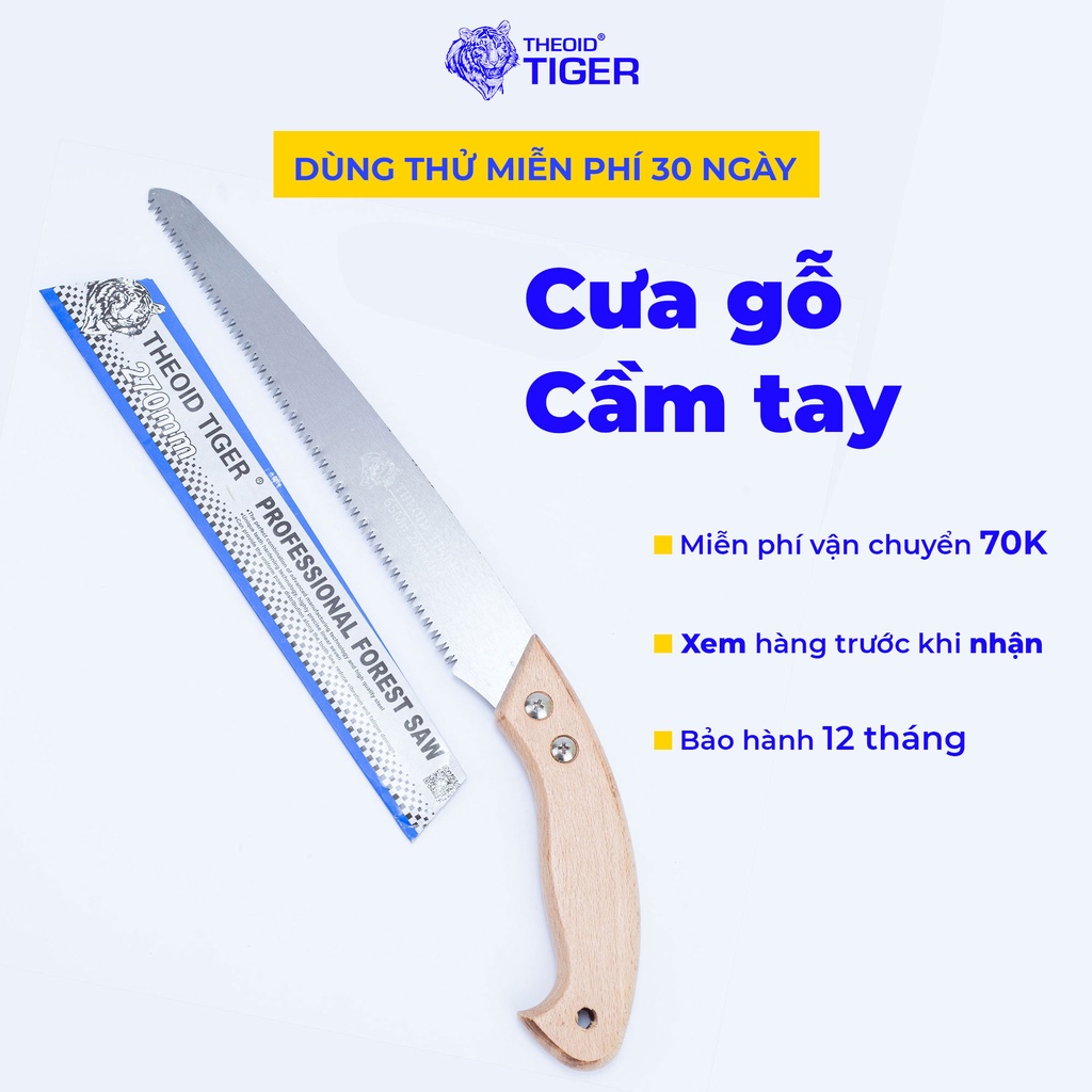 Cưa Gỗ Cầm Tay Theoid Tiger lưỡi cưa gỗ thép SK5 - Bảo hành 1 đổi 1