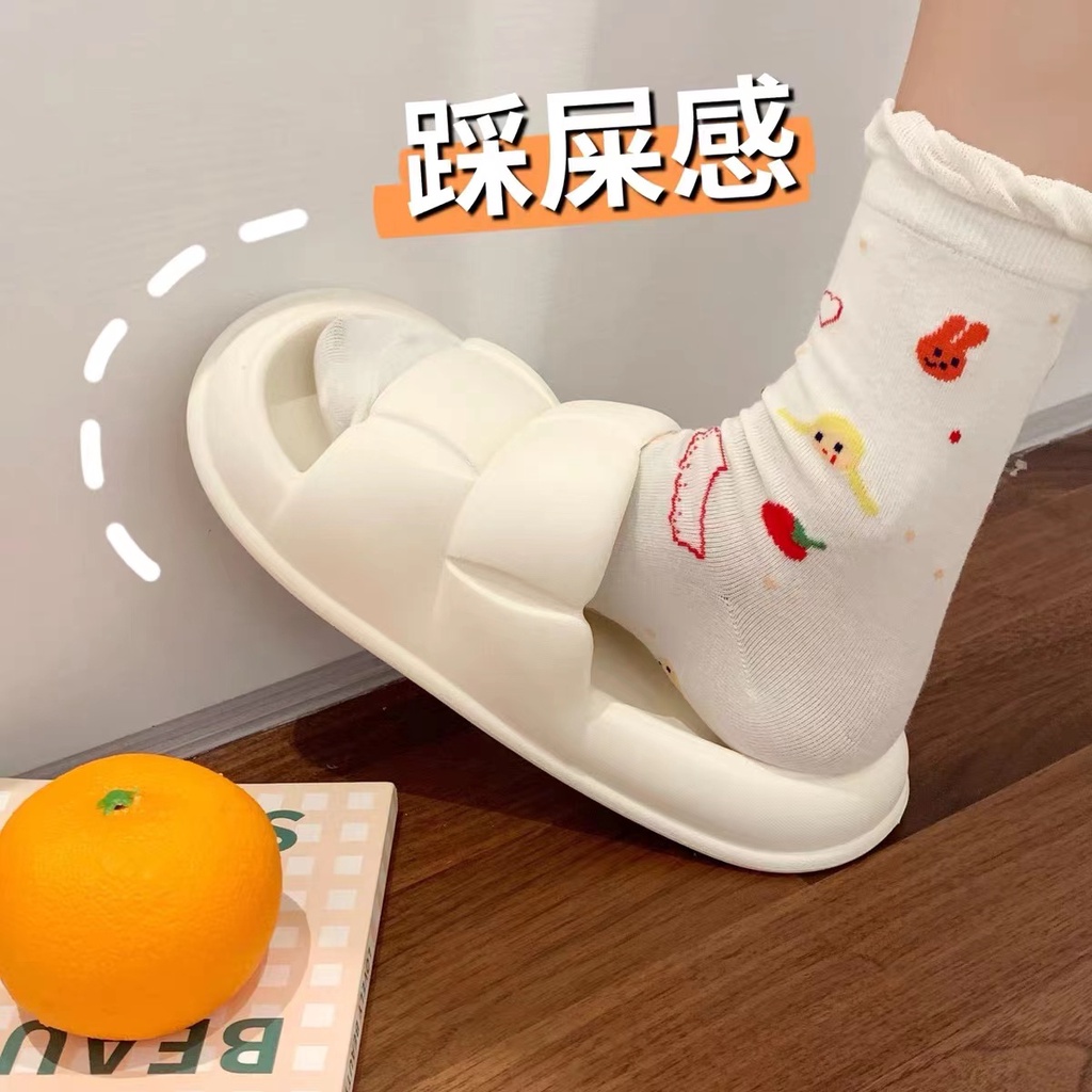 Dép Đi Trong Nhà Đế Dày Khử Mùi Chống Trượt Màu Sắc Đơn Giản Dành Cho Nam Và Nữ