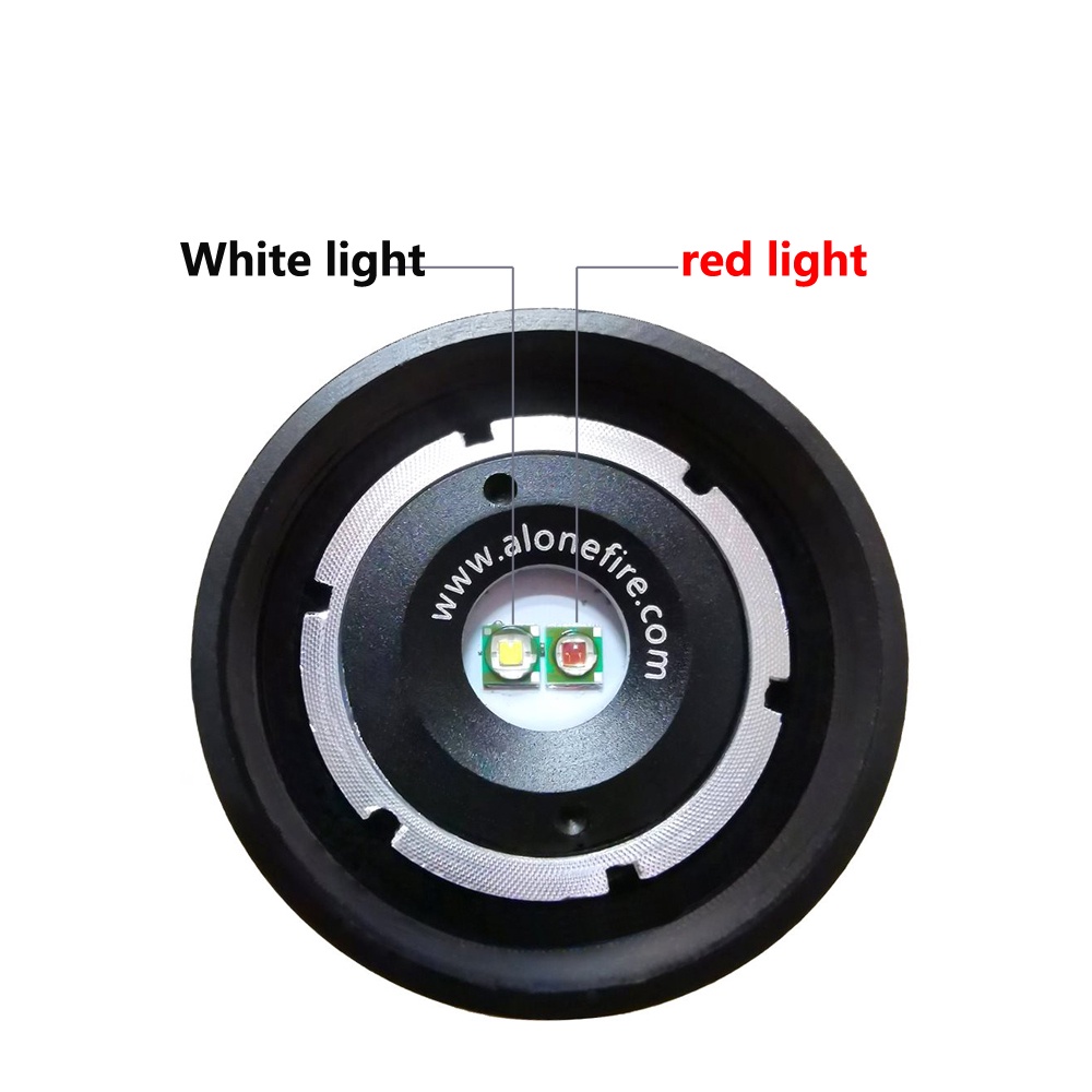 Đèn Pin Alonefire G700-WR 2 Trong 1 Ánh Sáng Trắng + Đỏ Chống Nước