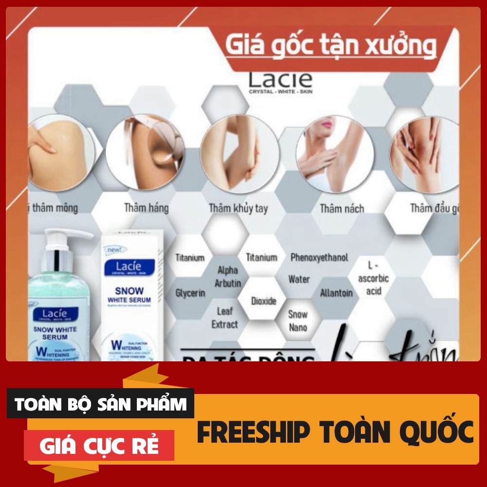 Sửa Dưỡng Thể Trắng Da Ban Đêm - LACIE - SNOW WHITE SERUMS | BigBuy360 - bigbuy360.vn