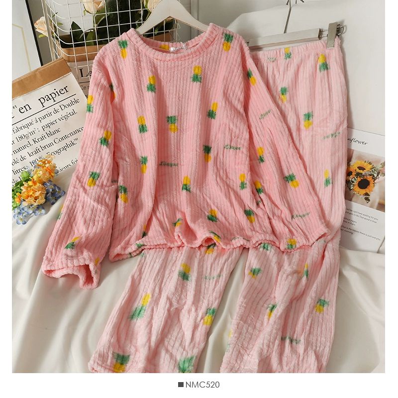 Bộ đồ ngủ mùa đông nhung lông dọc( hàng order) | BigBuy360 - bigbuy360.vn