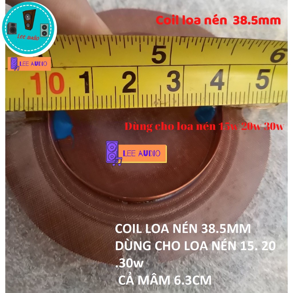 COMBO 2 CÁI COIL LOA NÉN 30W - 15W - 20W -  CÔN LOA PHÓNG THANH - COIL38.5MM