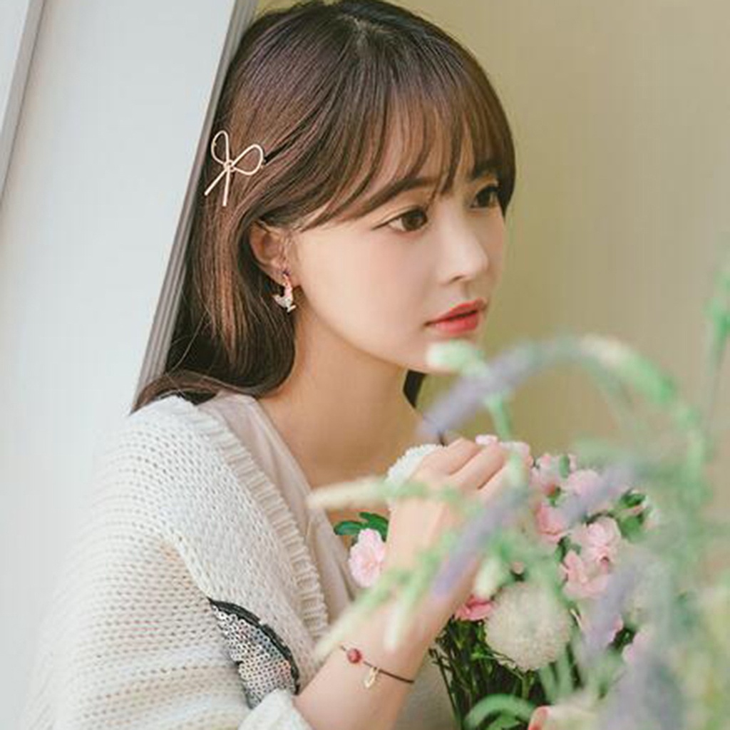 Kẹp Tóc Nơ Kim Loại Thời Trang Cho Nữ