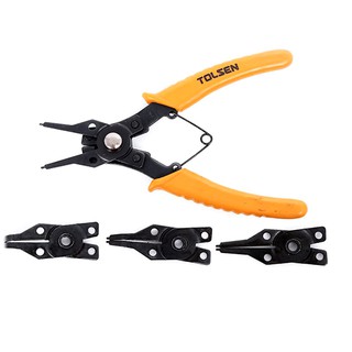 [ CHÍNH HÃNG ] Kìm Mở Chốt Phe 4 Đầu ( 6" / 160mm ) Tolsen 10100 [ Real | TSE ]