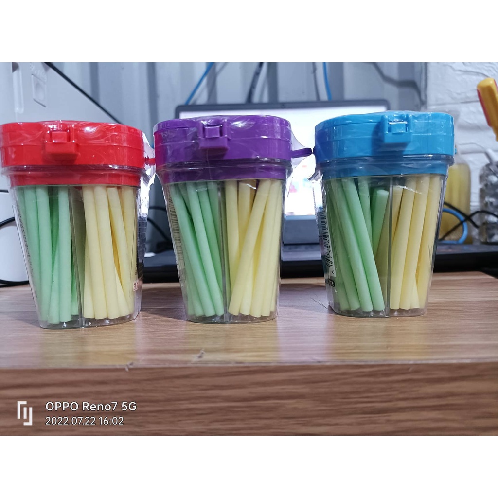 [ Tặng quà ] Kẹo tăm lạnh hộp 60g tặng kèm đĩa bay đồ chơi
