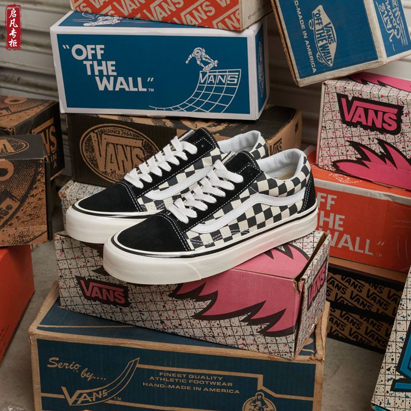 Giày Nam Nữ Dây Buộc Vans Classic, Giày Vans Caro Đen Trắng Full Box Bill Dễ Phối Đồ 2022