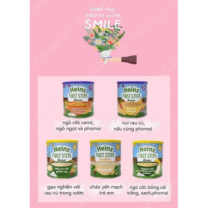 Bột ăn dặm Heinz Anh cho bé 6m+