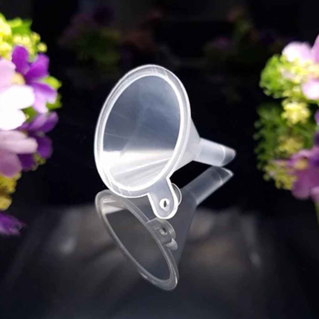 [Hàng mới về] Set 10 phễu mini bằng nhựa trong suốt dùng đổ dung dịch dạng lỏng