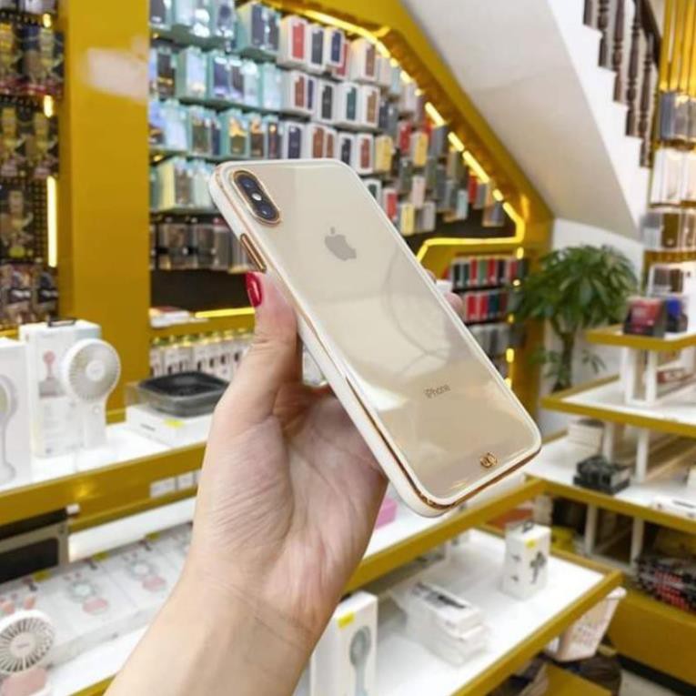 Ốp lưng silicon viền màu Vuông Cạnh Likgus độ Iphone Xs Max,11 Pro max lên iphone 12 Pro Max