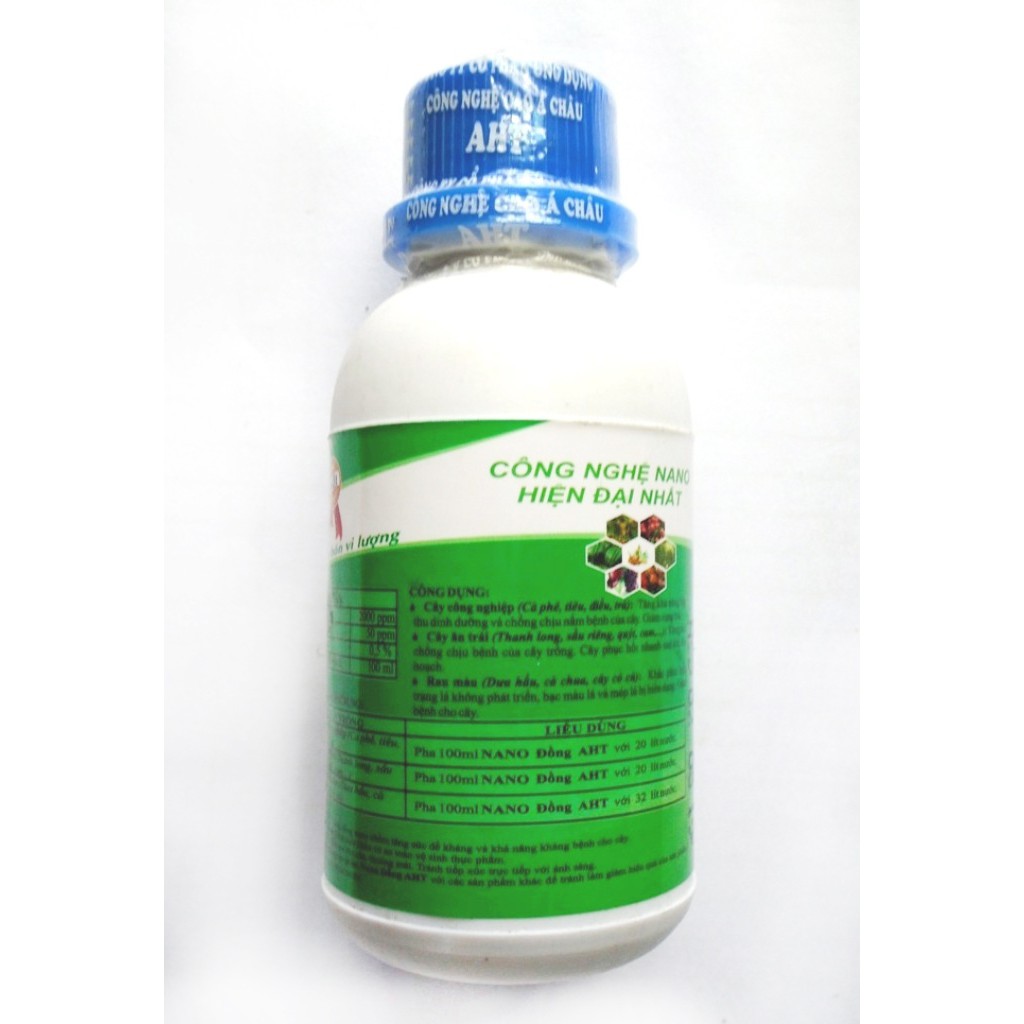 Nano đồng 100ml- Đặc trị các loại nấm cây