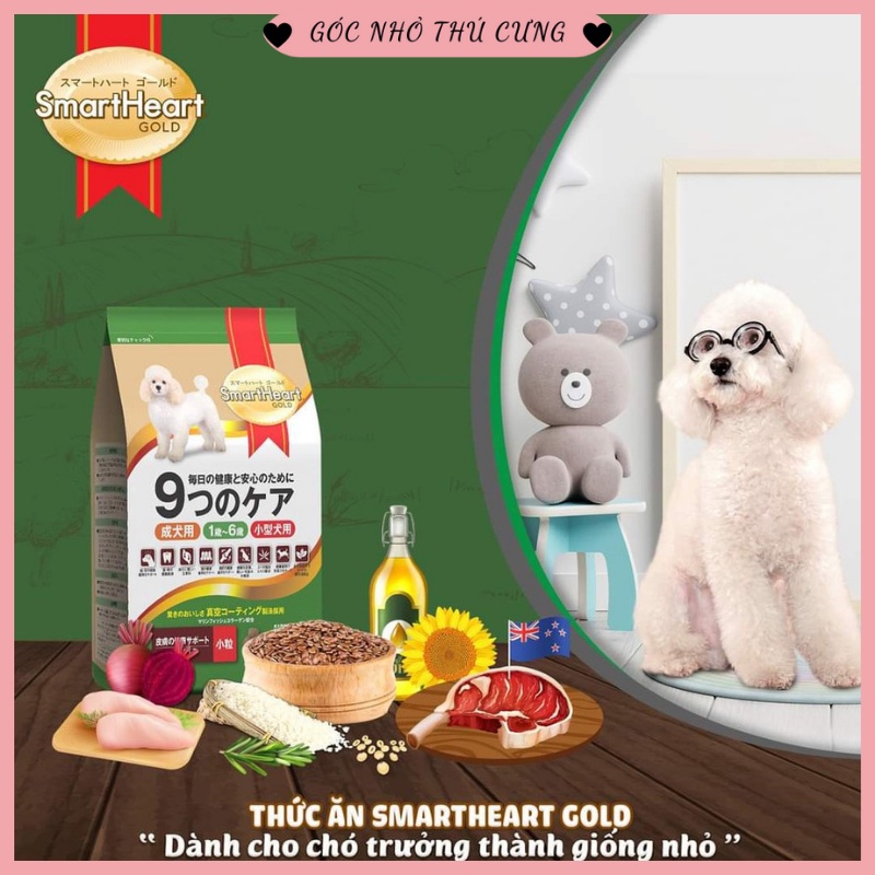 Thức ăn cho chó SmartHeart Gold - Hạt cho chó cỡ nhỏ (1kg)