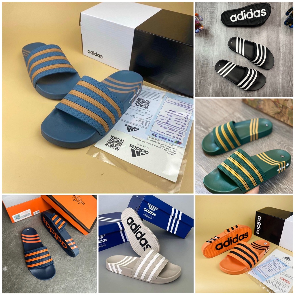 Dép nam adidas mẫu mới nhất dép adidas quai ngang thiết kế độc lạ đế cao su form dáng thể thao không mùi kháng nước.