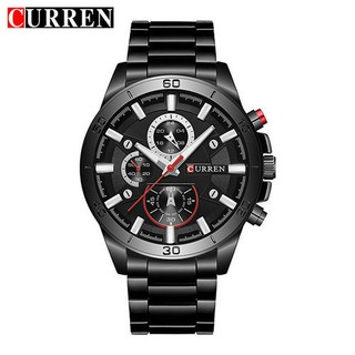 ĐỒNG HỒ NAM CURREN 8275 FULL ĐEN LỊCH LÃM, DÂY THÉP CHẮC CHẮN BỀN MÀU