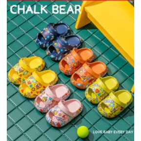 Dép sục siêu nhẹ cho bé 1 - 4 tuổi hở mũi hình con ong dễ thương ( hàng chính hãng CHALK BEAR)