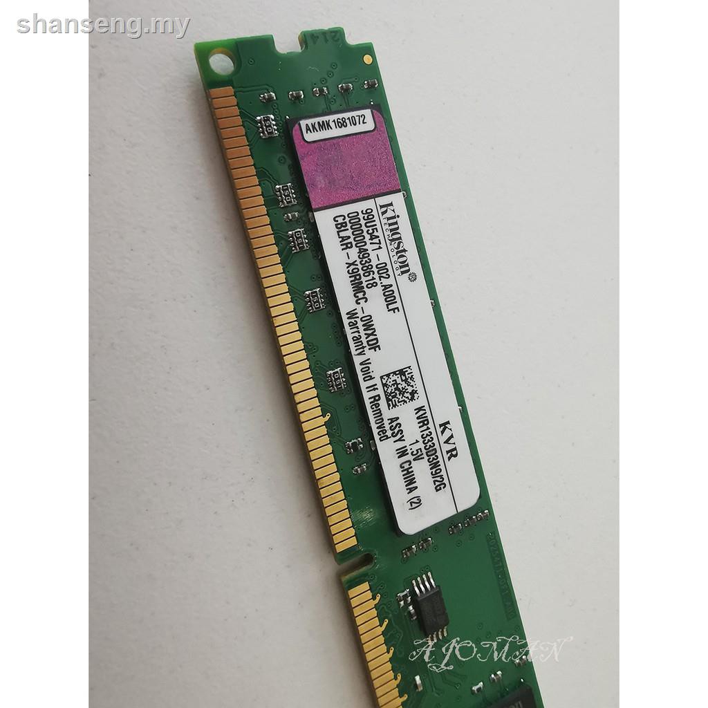 Bộ Ram Kingston 2gb Ddr3 1333mhz Pc3-10600 Kvr1333D3N9 / 2g Cho Máy Tính | BigBuy360 - bigbuy360.vn