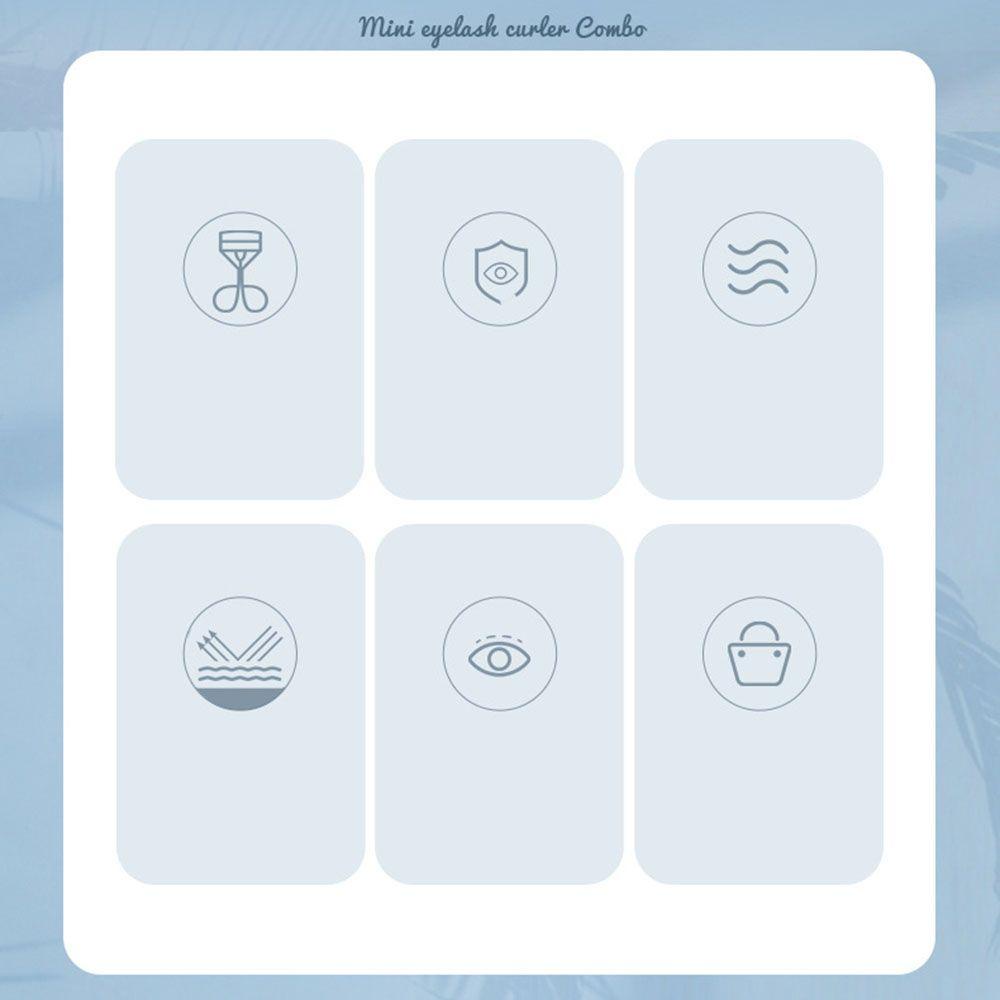 MELODG 1 Kẹp Bấm Mi Trang Điểm Làm Đẹp Cho Nữ