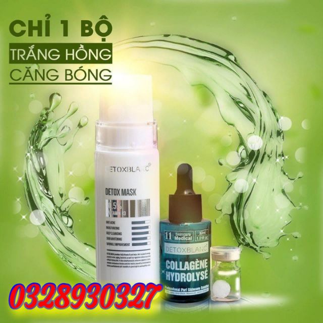 [ mẫu mới ] combo trắng da thải độc detox blanc [detoxblanc.vietmycosmetic]