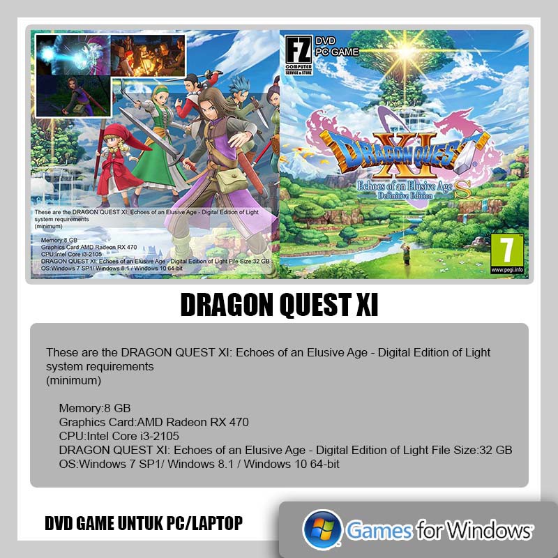 Đĩa Dvd Game Dragon Quest Xi Echoes Of An Elusive Age