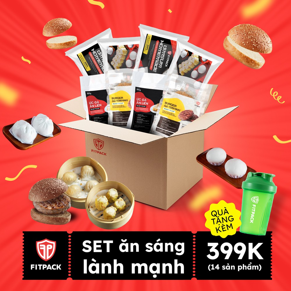 COMBO Thùng Ready to Eat Fitpack ăn tại nhà - giảm cân tốt cho sức khỏe
