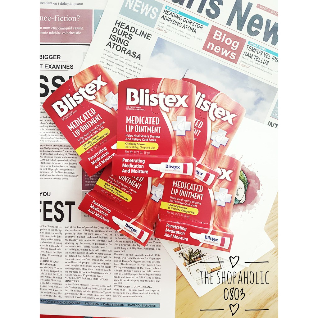 Dưỡng môi Blistex Medicated Lip Ointment