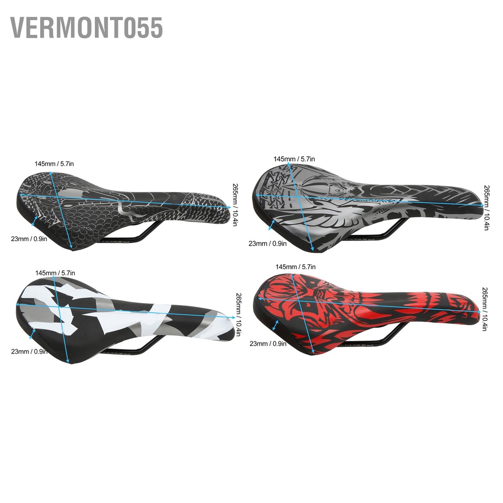 Vermont055 Ghế ngồi xe đạp ENLEE Giảm sốc Yên Đệm rộng bằng bọt thoải mái cho việc đi