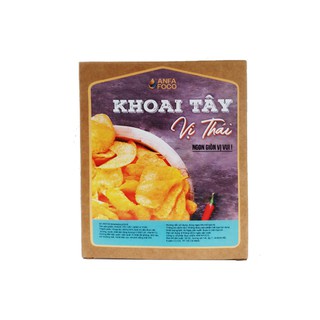 Khoai tây sấy giòn vị Thái Anfafoco (Hộp 25 gram) ( Tặng 1 gói 25 gram Khoai tây cho mỗi đơn hàng)