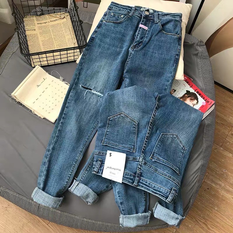 {MÃ L9885} QUẦN SKINNY JEANS NỮ LƯNG CAO CO GIÃN - QUẦN BÒ NỮ CẠP CAO DÁNG ÔM