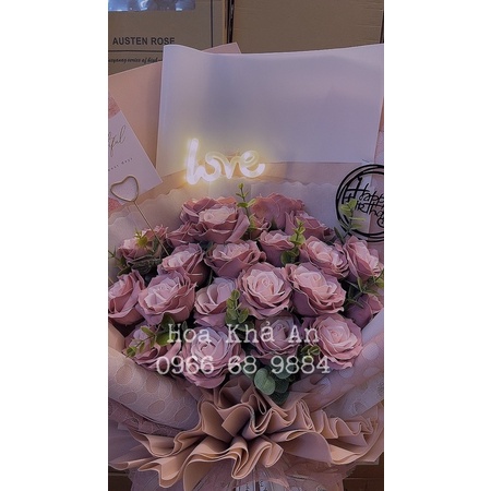 Hoa sáp 7 lớp siêu cao cấp, KT: cao 80cm, rộng 50cm. Bền vĩnh cửu. Mẫu thiết kế Khả An