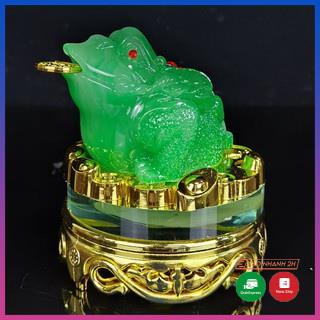 Giao Nhanh Cóc thiềm thừ đế xoay 360, Cóc ngậm tiền vàng cao cấp - Đặt ban thần tài, ông địa, chiêu tài tiến bảo
