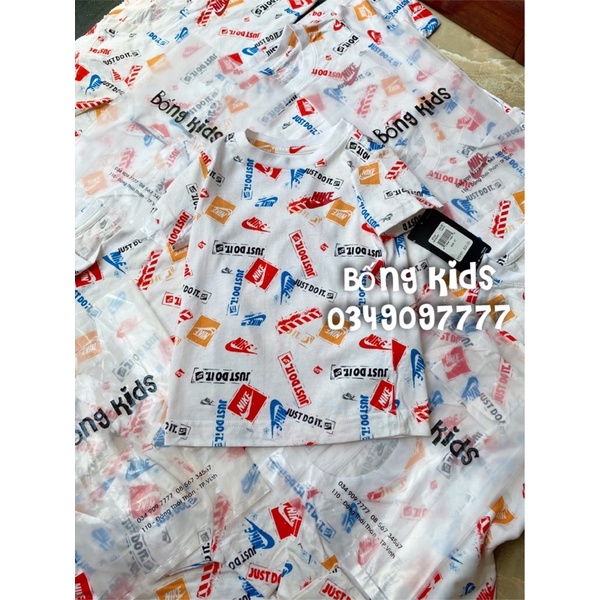 Áo Thun Bé Trai JustDoIt Trắng Nik3